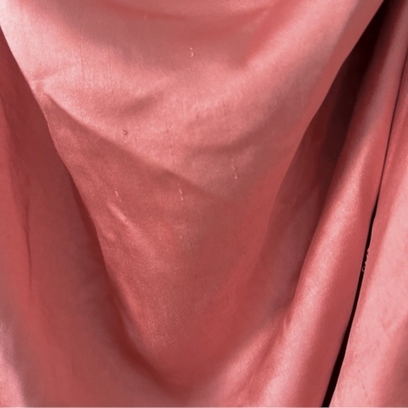 ELLIATT Coral Cassini Satiny Shiny One Shoulder Ruched Dress by Nordstrom Size L - Picture 12 of 16